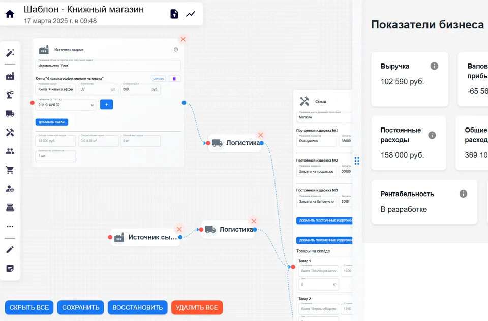 StratoMind AI platform dashboard with company analysis and financial metrics